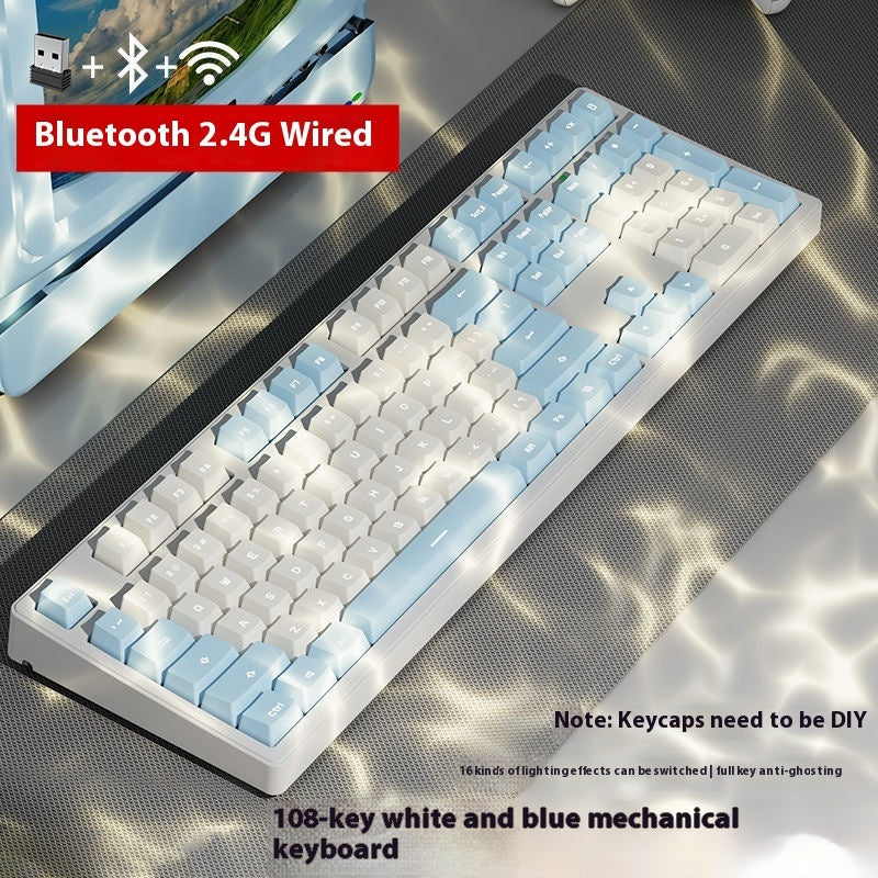 Office Wireless Bluetooth Three-model Mechanical Keyboard