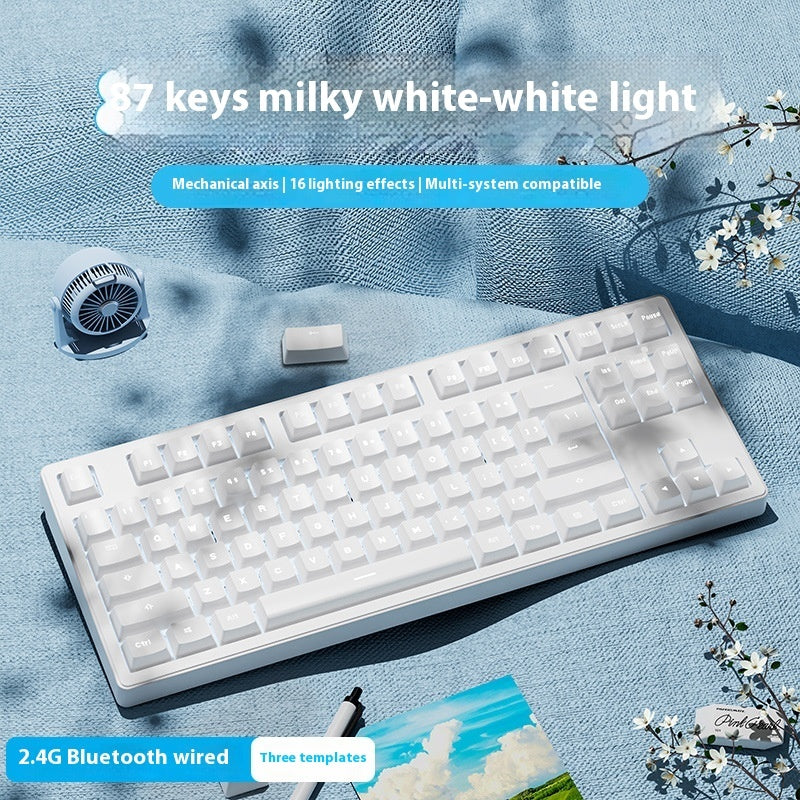 Office Wireless Bluetooth Three-model Mechanical Keyboard