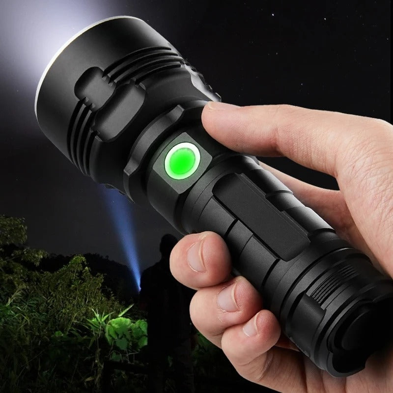 Flashlight Focusing Led  Light Rechargeable Outdoor Lamp