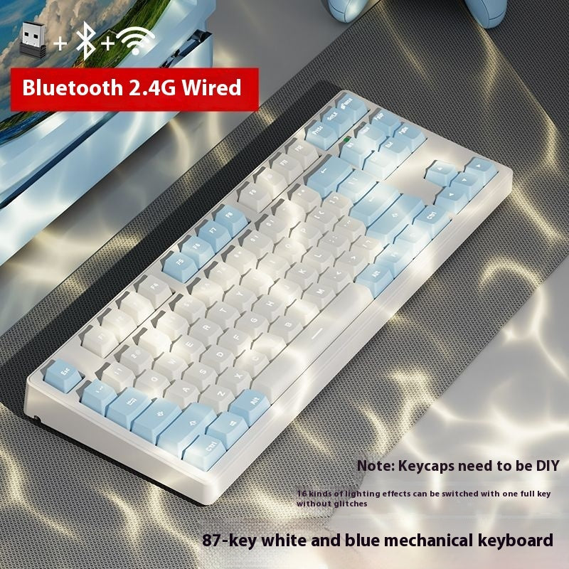 Office Wireless Bluetooth Three-model Mechanical Keyboard