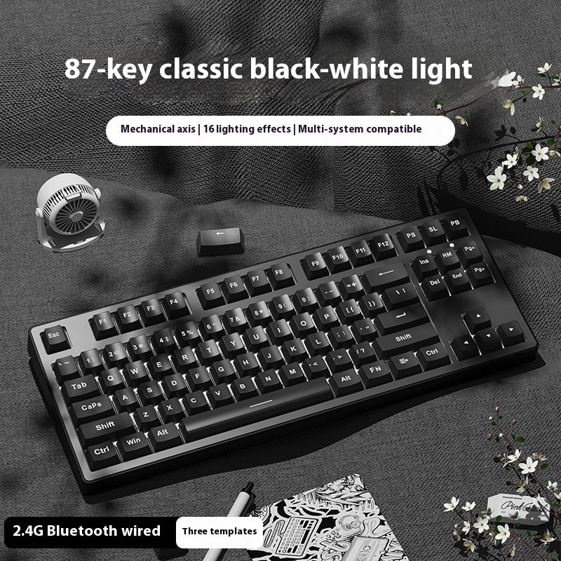 Office Wireless Bluetooth Three-model Mechanical Keyboard