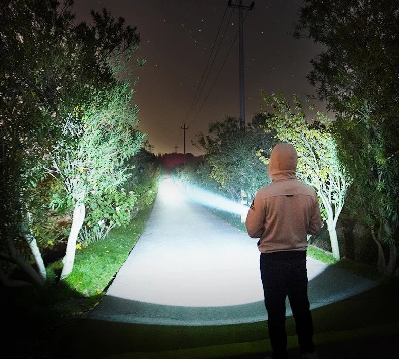 Flashlight Focusing Led  Light Rechargeable Outdoor Lamp