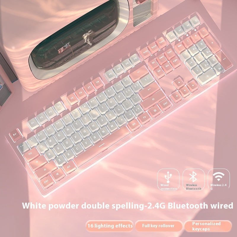 Office Wireless Bluetooth Three-model Mechanical Keyboard