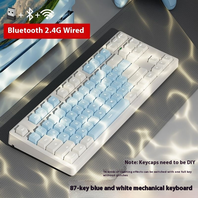 Office Wireless Bluetooth Three-model Mechanical Keyboard