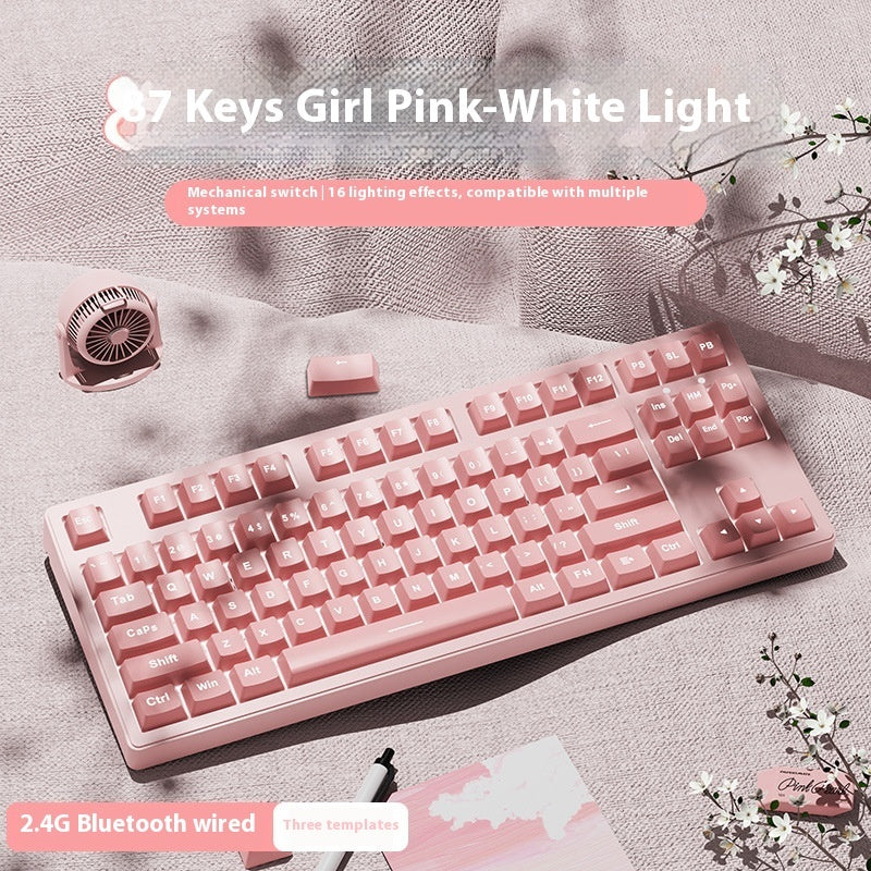 Office Wireless Bluetooth Three-model Mechanical Keyboard
